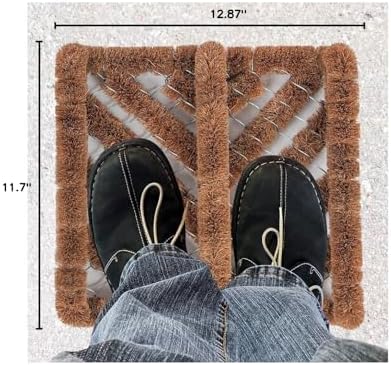 NINAMAR Natural Coir Boot Scraper Door Mat - Image 3