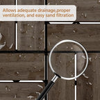 Yaheetech 27PCS Acacia Wood Deck Tiles Interlocking Patio Flooring - Image 6