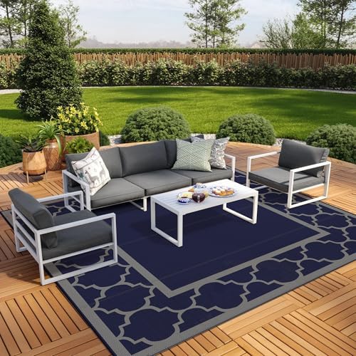 GENIMO Outdoor Rug, Waterproof Plastic Rugs by GENIMO