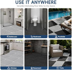 Interlocking Drainage Tiles 24PCS Modular Interlocking Cushion 12" x 12" - Image 6