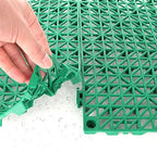 12 Pack 12'' x 12'' Interlocking Rubber Outdoor Flooring Tiles Non-Slip Shower - Image 5