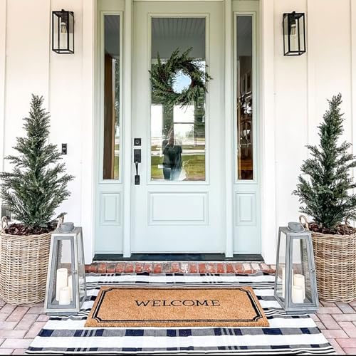 Fall Décor Plaid Rug, Layering Rug - Image 7