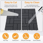 Neoaider Decking Tiles 27Pcs, Dark Grey - Image 4