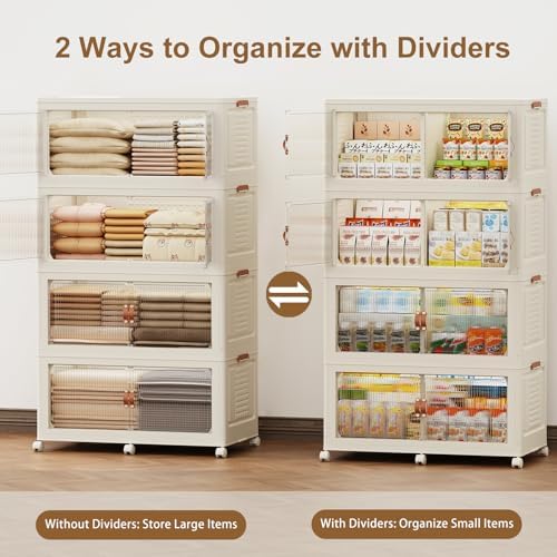 SAILUN 760Qt Stackable Storage Bins, Storage Cabinet - Image 4