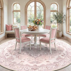 RELEANY Washable Area Rug, Round 8ft - Image 3
