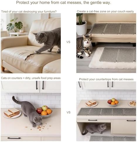 10 Pack Cat Repellent Mat for Indoor & Outdoor, Anti Cat Scratch Mat - Image 2