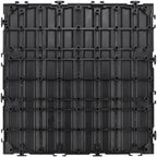 Design House Square Deck Tile, Modern Ebony - Image 4