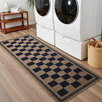 Vasofe 2x6 Jute Checkered Rugs, Outdoor Runner, Runner Carpet - Image 5