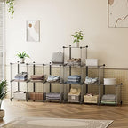 HOMIDEC 6 Light Grey Cube Storage Organizer, Modular Storage Shelf - Image 6