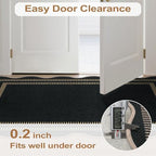 Modern Hallway Runner Rug, 2x6 Washable Easy Jute Rugs - Image 6