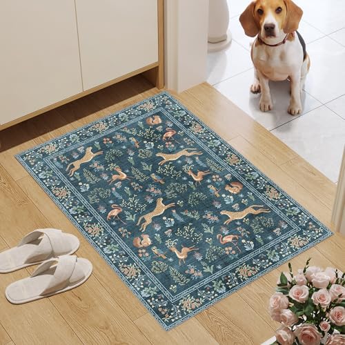DUKINO 2x3 Entryway Rug, Washable Door Mat Animal Rug - Image 3