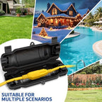 2 Pack Outdoor Extension Cord Safety Cover, Waterproof - Image 6