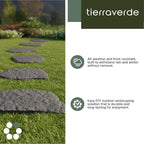 TierraVerde Rubber Stepping Stones, Natural Rock Look - Image 3