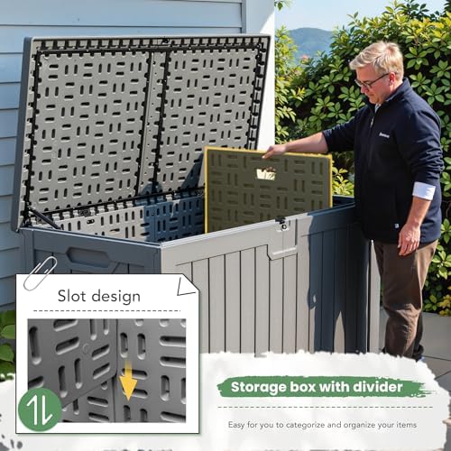 Greesum 230 Gallon HDPE Outdoor Storage Box - Image 4