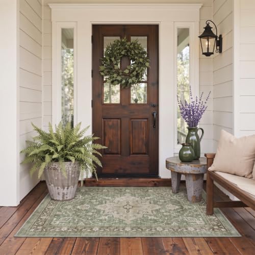 GENIMO 5X8 Outdoor Rug, Washable - Image 4