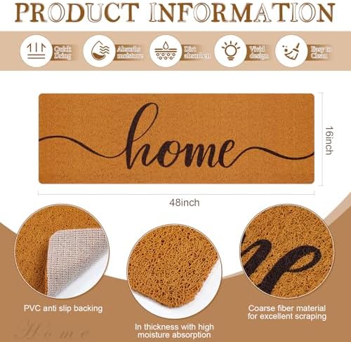48''x16'' Long Doormat for Entrance Entry - Image 2