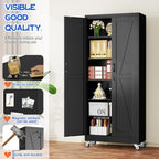 GAIOUS 74.8" Tall Metal Storage Cabinet - Image 4