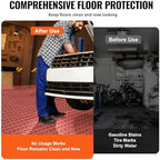 VEVOR Garage Floor Tiles 12 x 12 x 0.53 inch, Interlocking Design Ease of - Image 5
