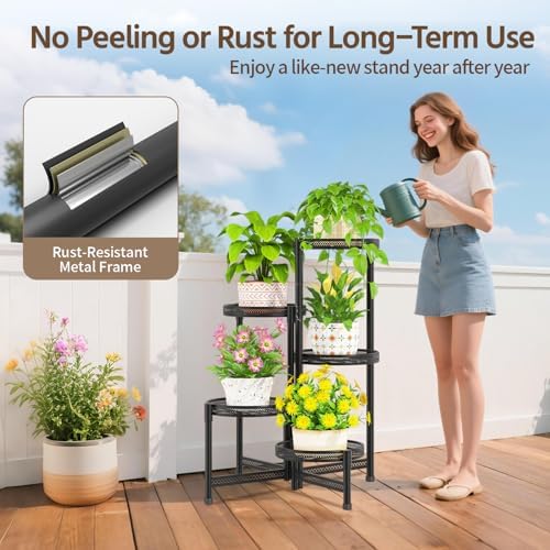 LASZOLA Plant Stand Indoor Outdoor Tall - Image 5
