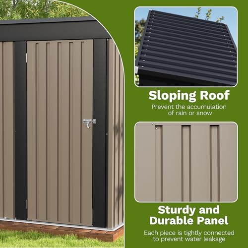 Patiowell 5x3 FT Outdoor Storage Shed - Image 4