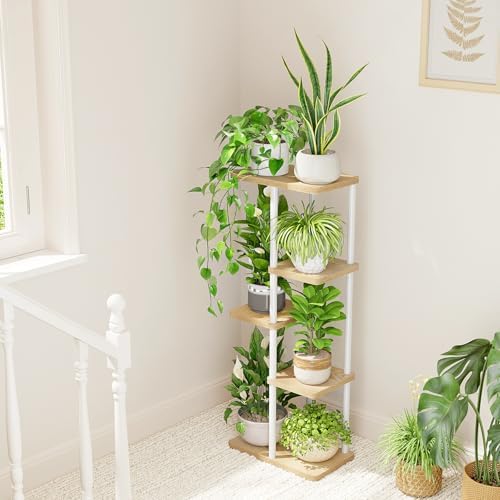 Bamworld Plant Stand 5 Tier Corner Shelf - Image 3