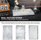 Real Natural Marble Tray for Bathroom, Kitchen Counter & Desktop - Image 4