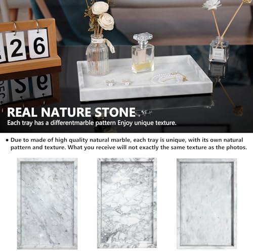 Real Natural Marble Tray for Bathroom, Kitchen Counter & Desktop - Image 4