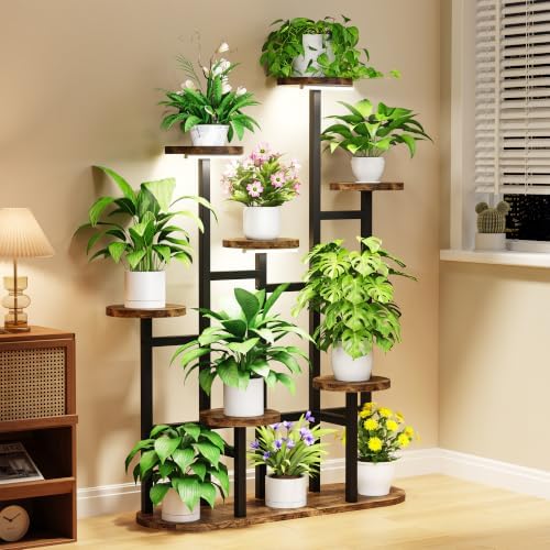 Plant Stand Indoor with Grow Light by Nedechom