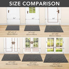 hicorfe Dirt Trapper Indoor Doormat, Non Slip Backing Washable Door Mats - Image 5