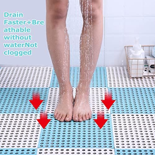 12 Pack 11.8" x 11.8" Interlocking Rubber Floor Tiles Soft PVC Non Slip - Image 5