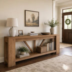 Tribesigns 70.9" Extra Long Console Table, 2-Tier Entryway Table - Image 4