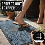 Yimobra Front Door Mat for Outside Entrance, Mix Blue - Image 4