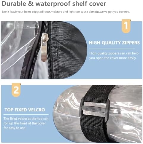 Wire Rack Covers, Heavy Duty 600D Dustproof Waterproof Storage Rack Covers - Image 6