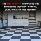 SnapLock GarageDeck 12"x12" Interlocking Garage Floor Tiles - Image 5