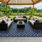 GENIMO Outdoor Rug, Waterproof Plastic Rugs 9'x12' - Image 5