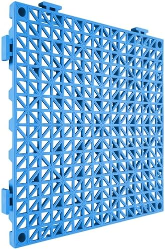 VEVOR Interlocking Tile 50PCS Blue, Drainage Tiles 12" x 12" Splicing, Soft PVC - Image 4