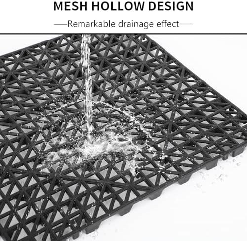 FAHKNS 50 Pack Interlocking Drainage Tiles, PVC Floor - Image 3