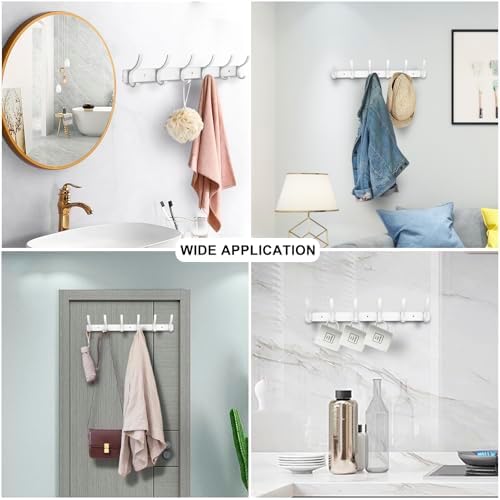 Coat Rack Wall Mounted, 6 Coat Hooks - Image 4