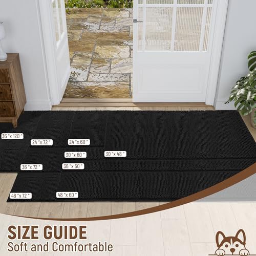 Absorbent Dog Door Mat for Muddy Paws, Trap Dirt Front Door Mat Indoor Entrance - Image 2