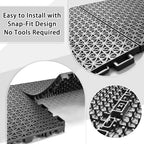 16 PCS Modular Interlocking Cushion Drainage Floor Tiles 10" x10 - Image 4
