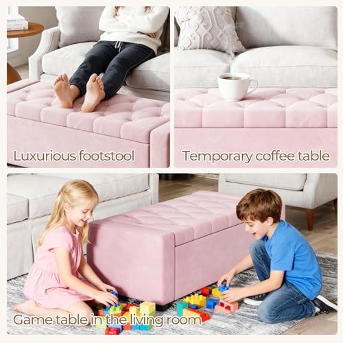 Storage Ottoman Bench, Large Entryway Ottoman - Image 5