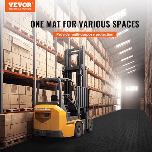 VEVOR Garage Floor Tiles 12 x 12 x 0.53 inch, Interlocking Design Ease of - Image 2