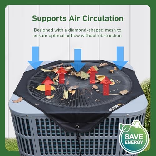 Central Air Conditioner Cover for Outside Winter, 32x32in Mesh and Oxford AC - Image 2