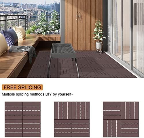 Goovilla 27 sq. ft Plastic Interlocking Deck Tiles，27PCS Waterproof Patio - Image 6