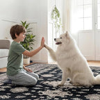 5x7 Living Room Rug Washable Non Slip Distressed Boho Large Carpet - Image 5
