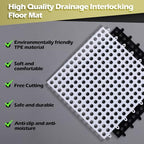 Tinideya 50 Pcs Drainage Interlocking Floor Tiles - Image 6
