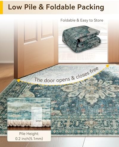 RELEANY Washable Area Rug, Runner 3'x12' - Image 5