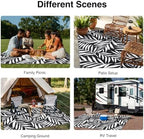 OLANLY Outdoor Rug 5x8 ft Waterproof Reversible Leaf Mat - Image 7