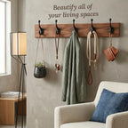 Rustic Cast Iron Coat Hooks Wall Mounted Farmhouse Decorative Wall Hooks - Image 4
