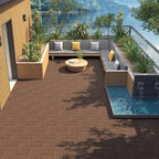 Yaheetech 108PCS Deck Tiles Acacia Wood Interlocking Outdoor Flooring - Image 6